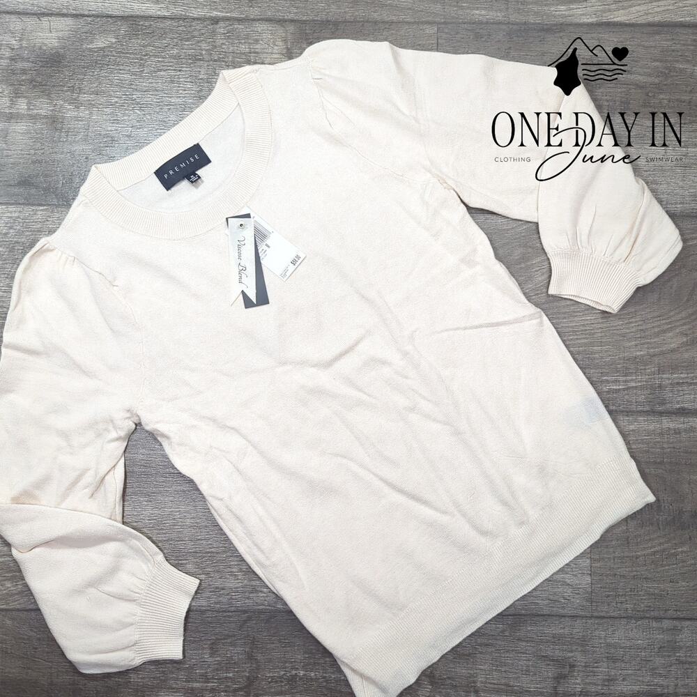 Premise Pull Over Knit Long Sleeve Sweater Size M